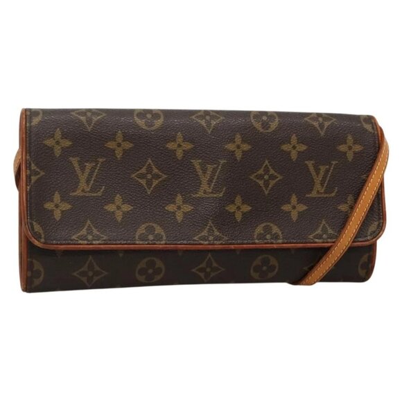 LOUIS VUITTON Monogram Pochette Twin GM Shoulder Bag M51852 LV Auth ep9618 - Picture 1 of 16